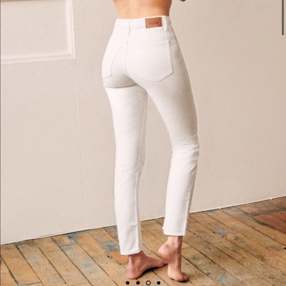 NWOT Sézane The Brut Sexy Jean (Ecru) 24 - Picture 1 of 11